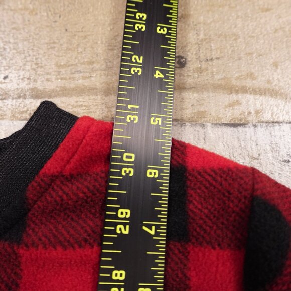 Sleepyheads buffalo check plaid pajama onesie women's large red black - Picture 6 of 12